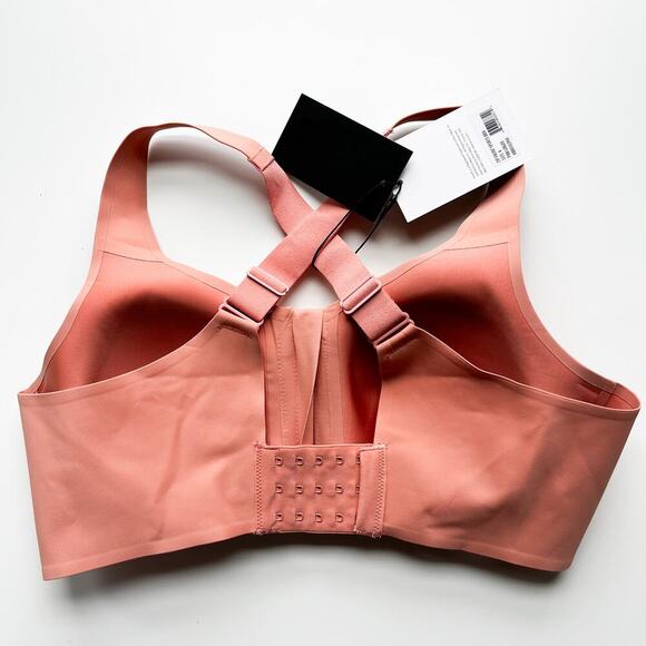 NWT Knix Catalyst Front Zip Sports Bra Size 4 Pink Ginger - Picture 6 of 10